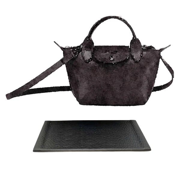 Longchamp Le Mini Pliage Cuir Top Handle Bag, Luxury, Bags