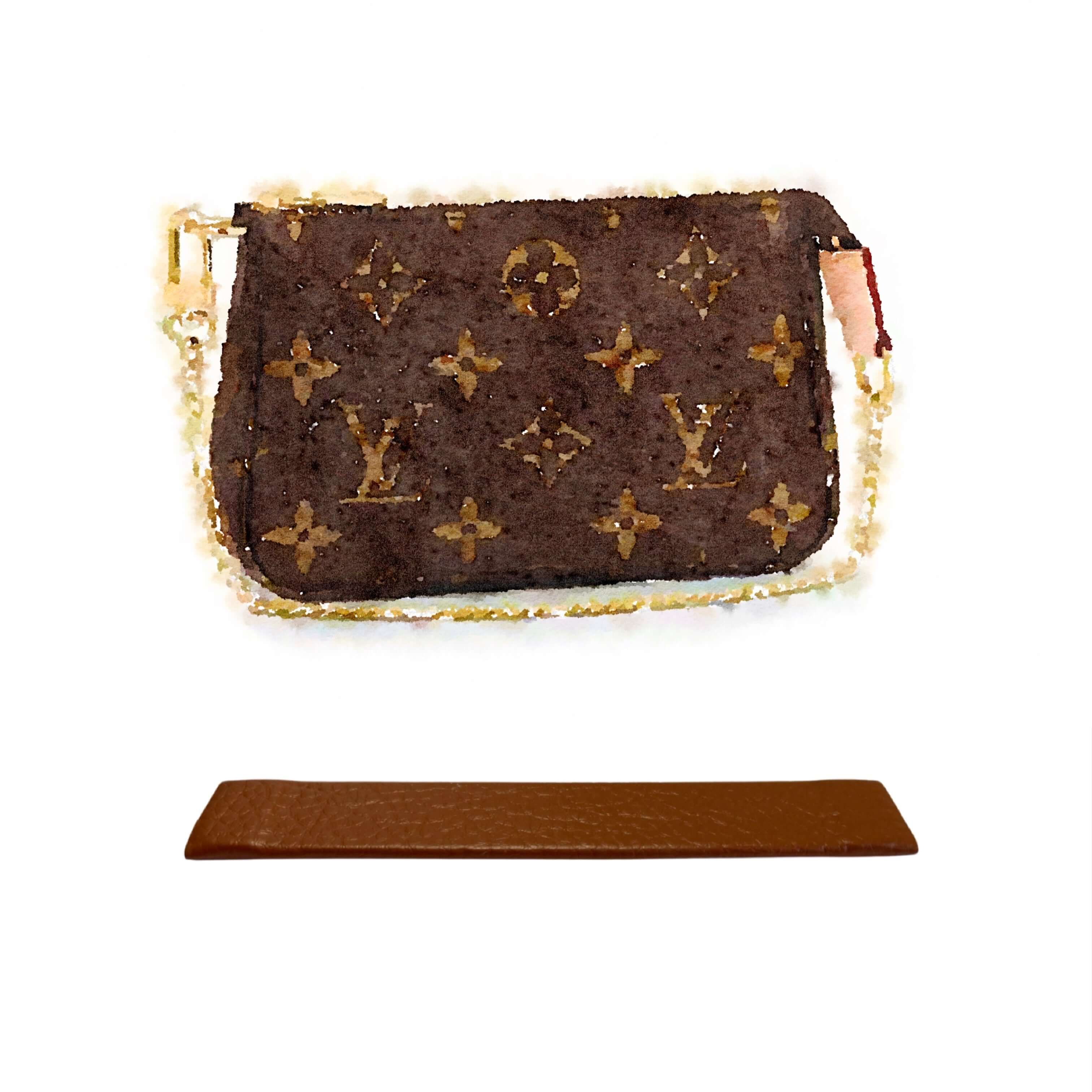 Vecord Purse Insert Organizer LV 26 Toiletry Pouch Insert with Leopard  Acrylic Chain Strap Beige L : : Bags, Wallets and Luggage