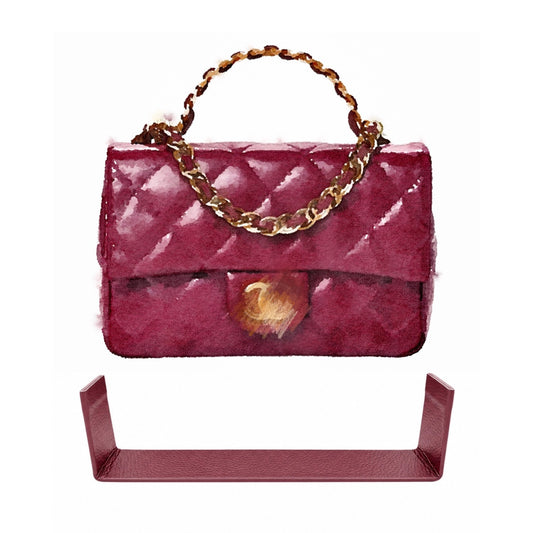Base Shaper / Bag Insert Saver for CHANEL Golden Twisted Links Mini Top Handle Rectangular Flap Bag