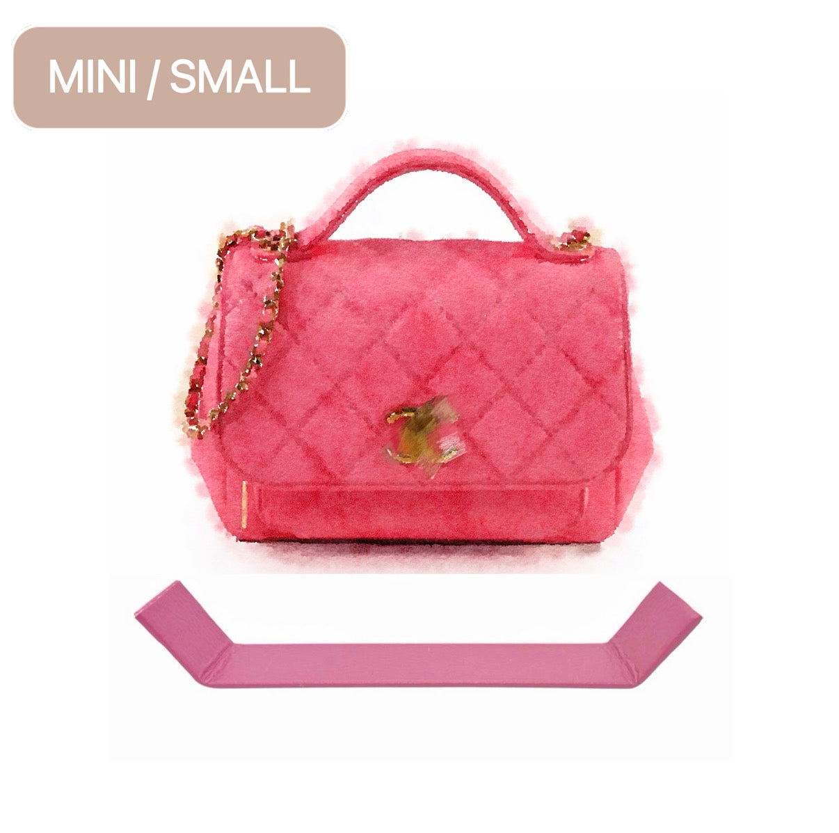 Base Shaper / Bag Insert Saver For CHANEL Mini / Small Business Affinity Top Handle Bag