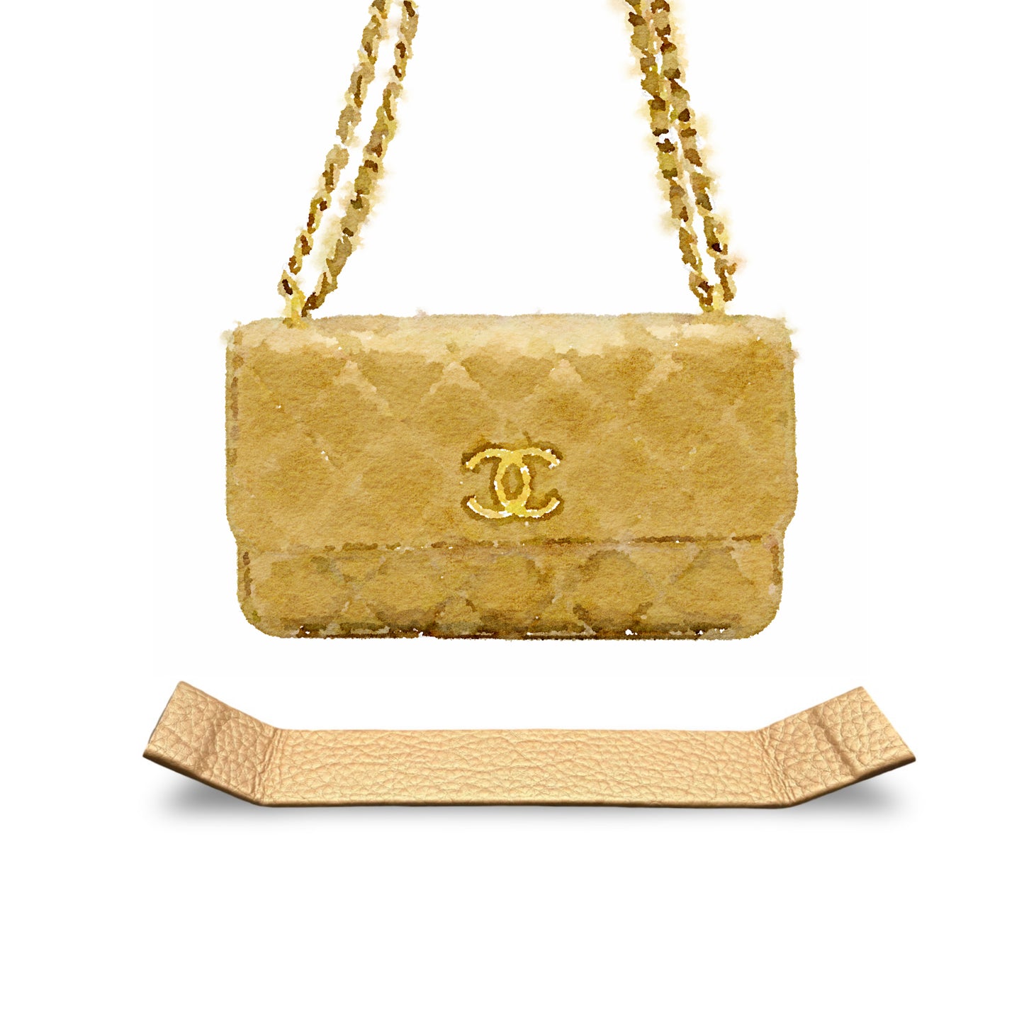 Base Shaper / Bag Insert Saver For CHANEL Mini Phone Case WOC Bag