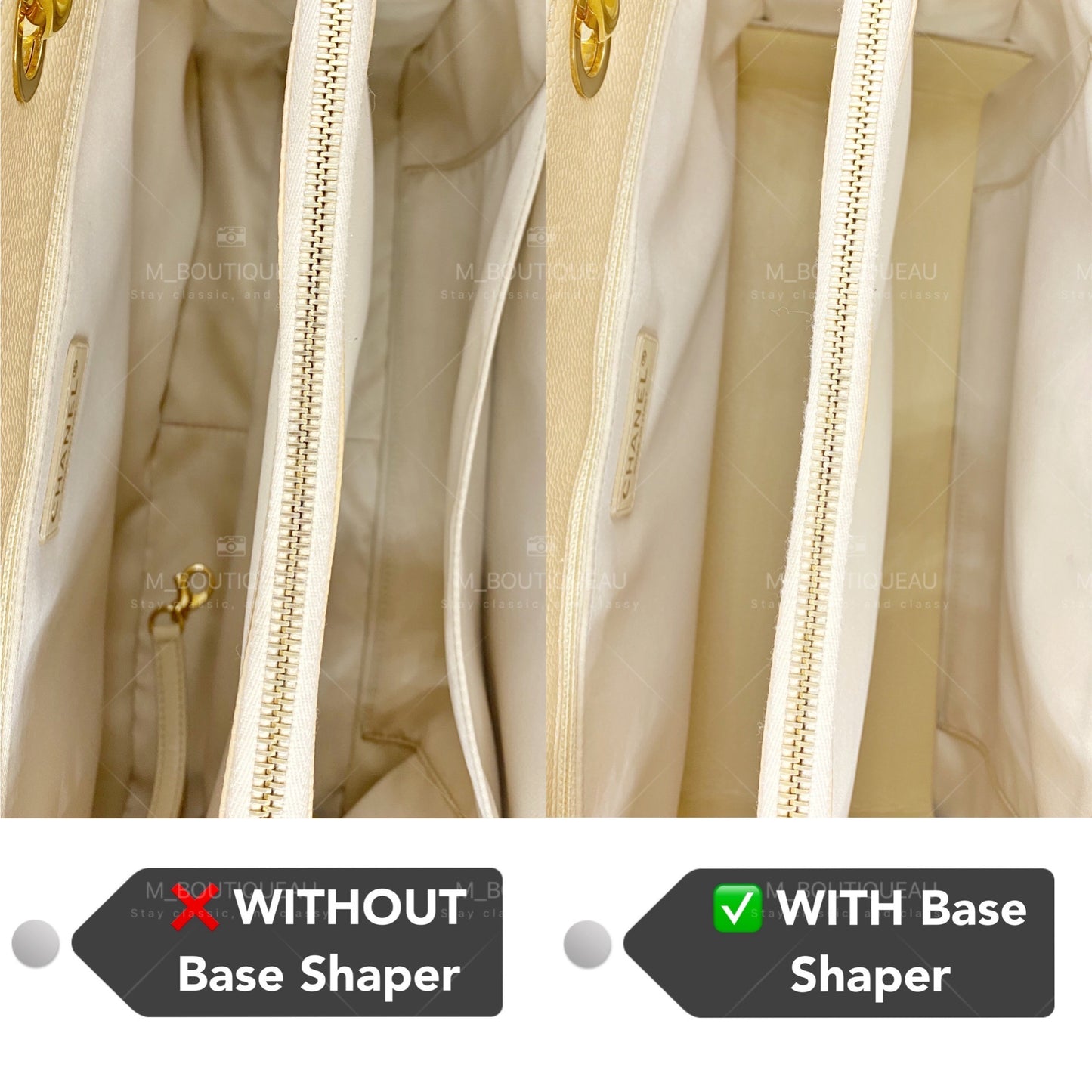 Base Shaper / Bag Insert Saver For CHANEL Grand Shopping Tote Bag (GST)