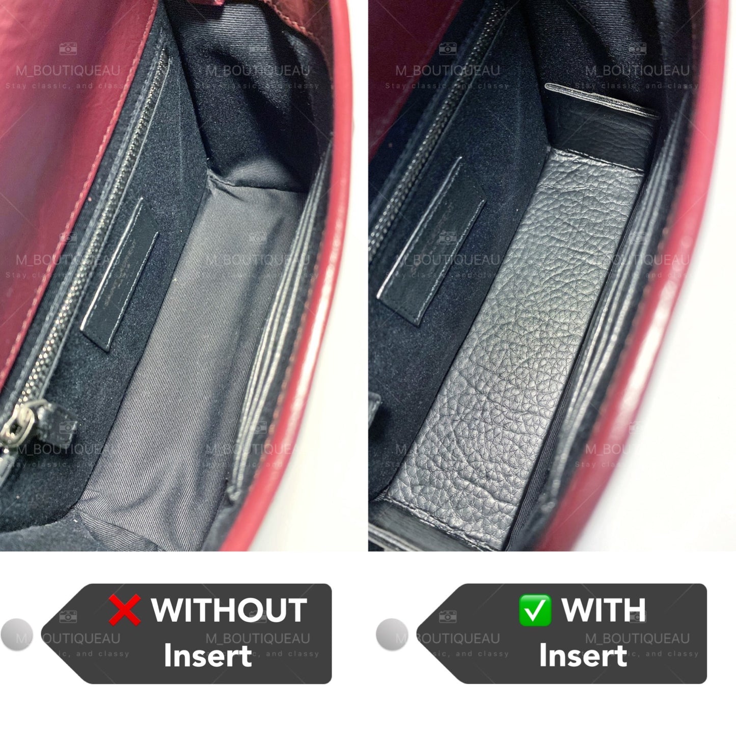 Base Shaper / Bag Insert Saver for Saint Laurent YSL Niki Chain Wallet