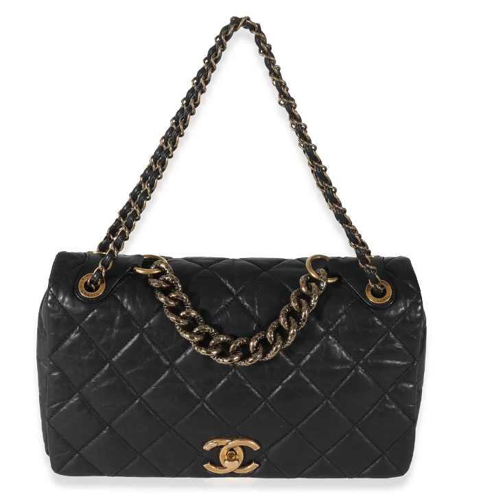 Custom Order - Base Shaper for Chanel Paris-Bombay Black Aged Quilted Calfskin Pondicherry Flap Bag