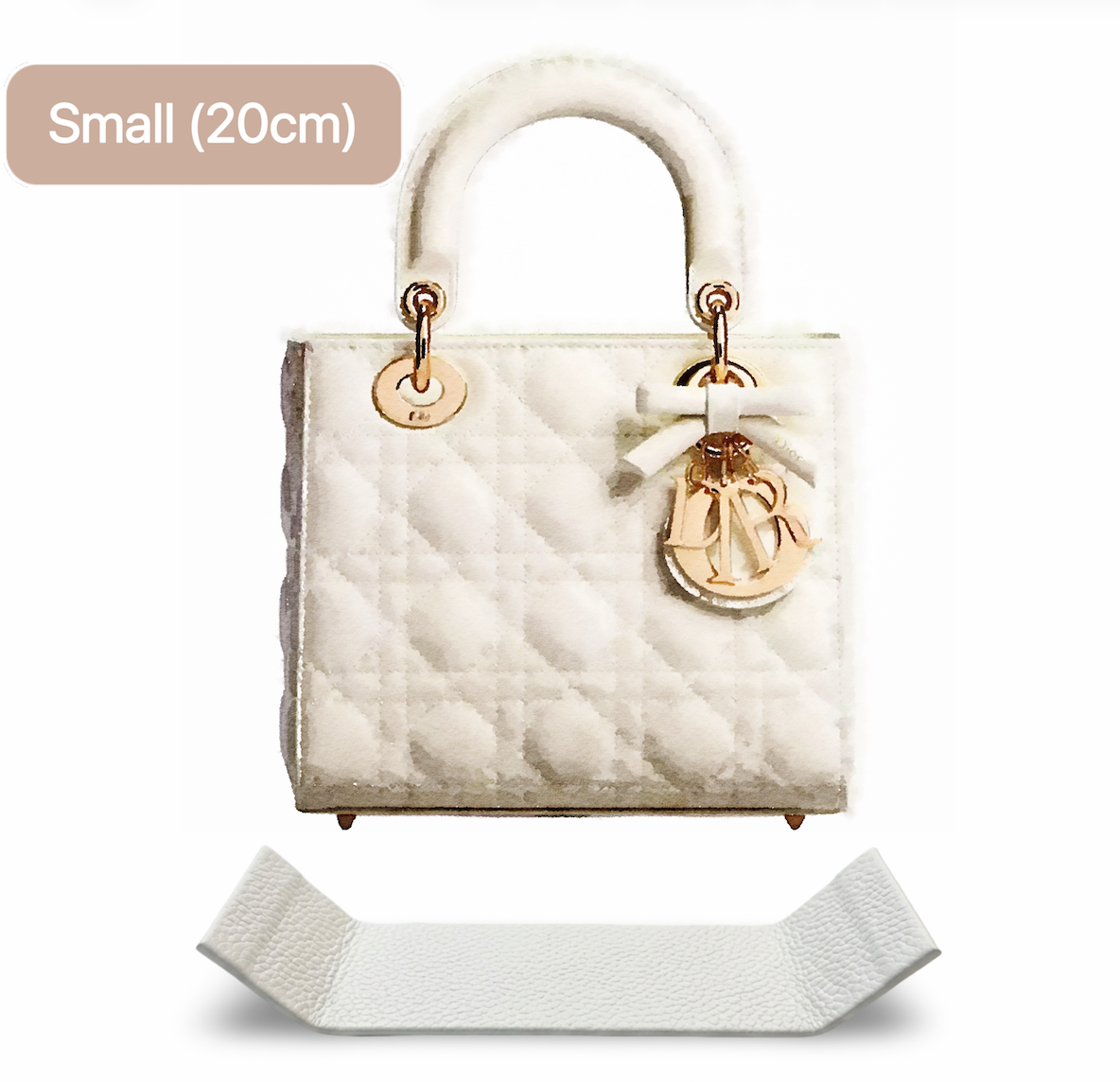 Base Shaper / Bag Insert Saver for DIOR Small Lady Dior Bag