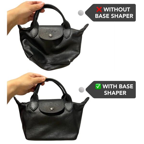 Base Shaper Bag Insert Saver for Longchamp Le Pliage Cuir Extra Small XS Top Handle Bag