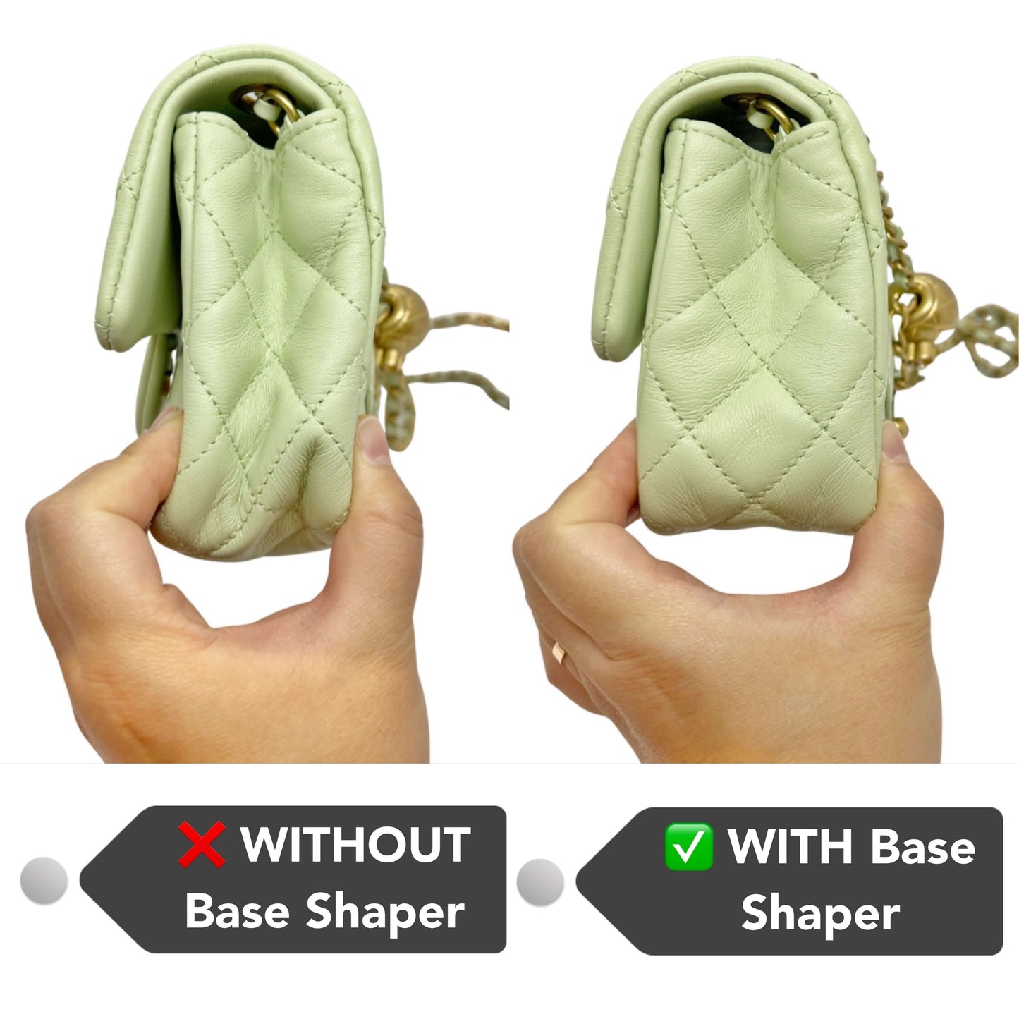 Base Shaper / Bag Insert Saver for CHANEL Mini Rectangle Pearl Crush Bag