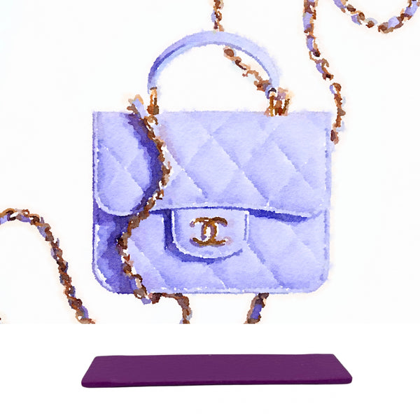 Lavender Chanel bag.  Bags, Chanel mini bag, Purple bags