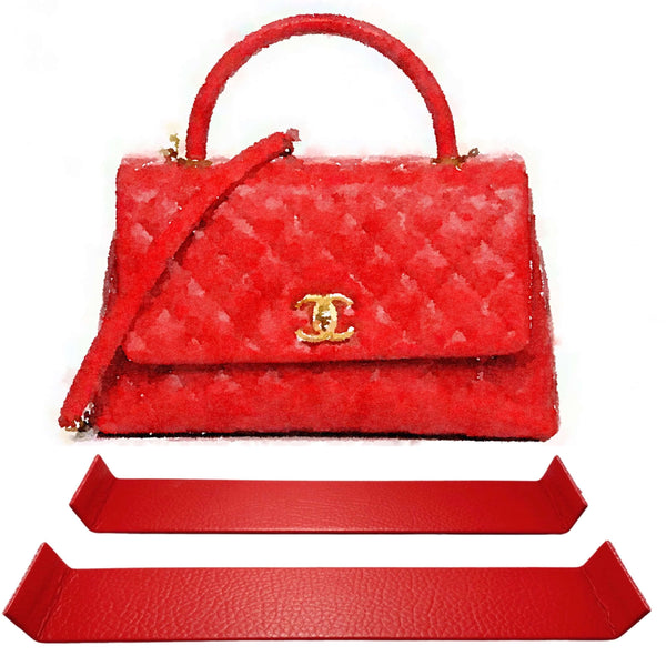 Red coco handle chanel on sale bag