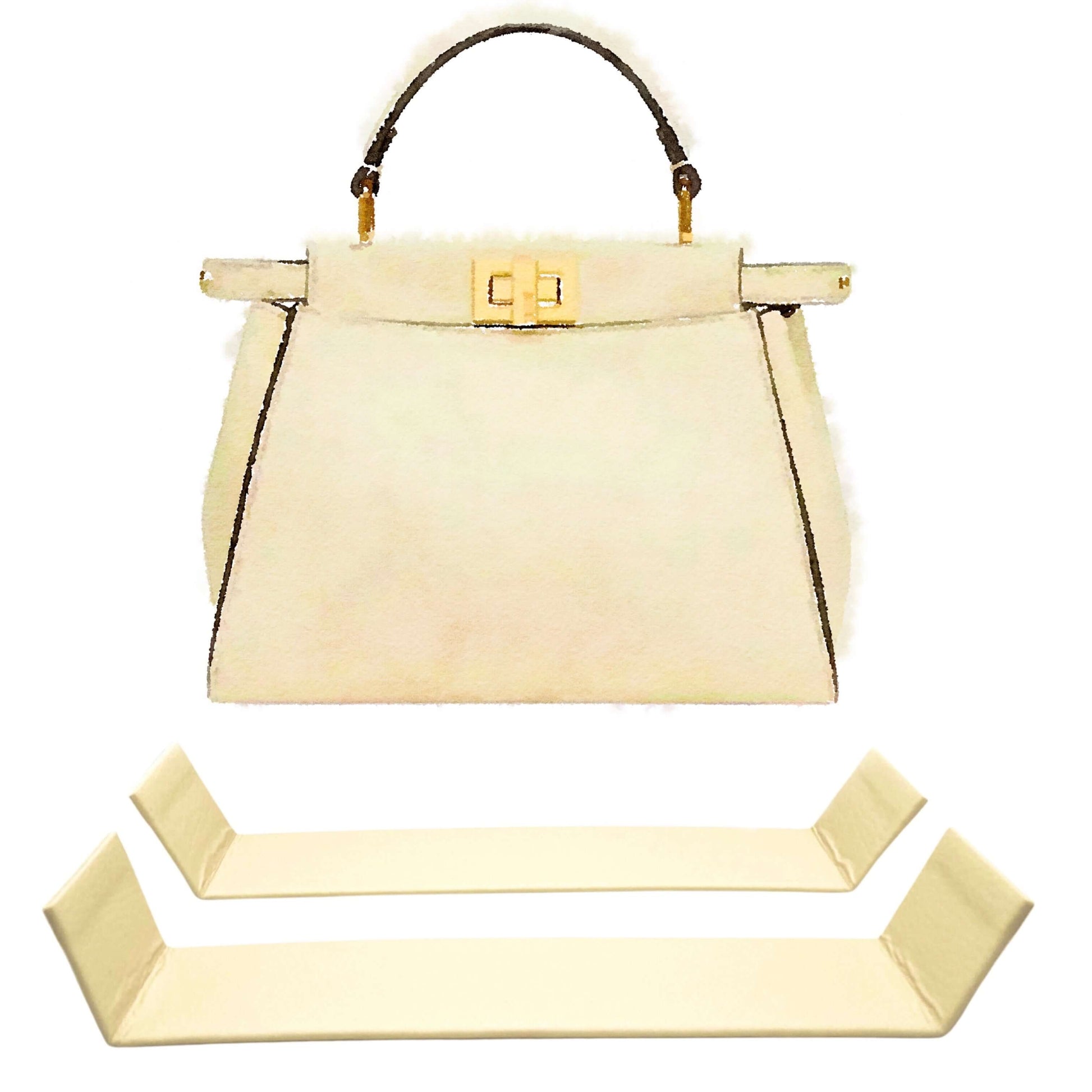 Base Shaper Bag Insert Saver for FENDI Peekaboo Iconic Mini Bag 23cm