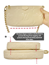 Base Shaper / Bag Insert Saver For Louis Vuitton Multi Pochette Accessoires in Empreinte Leather Version