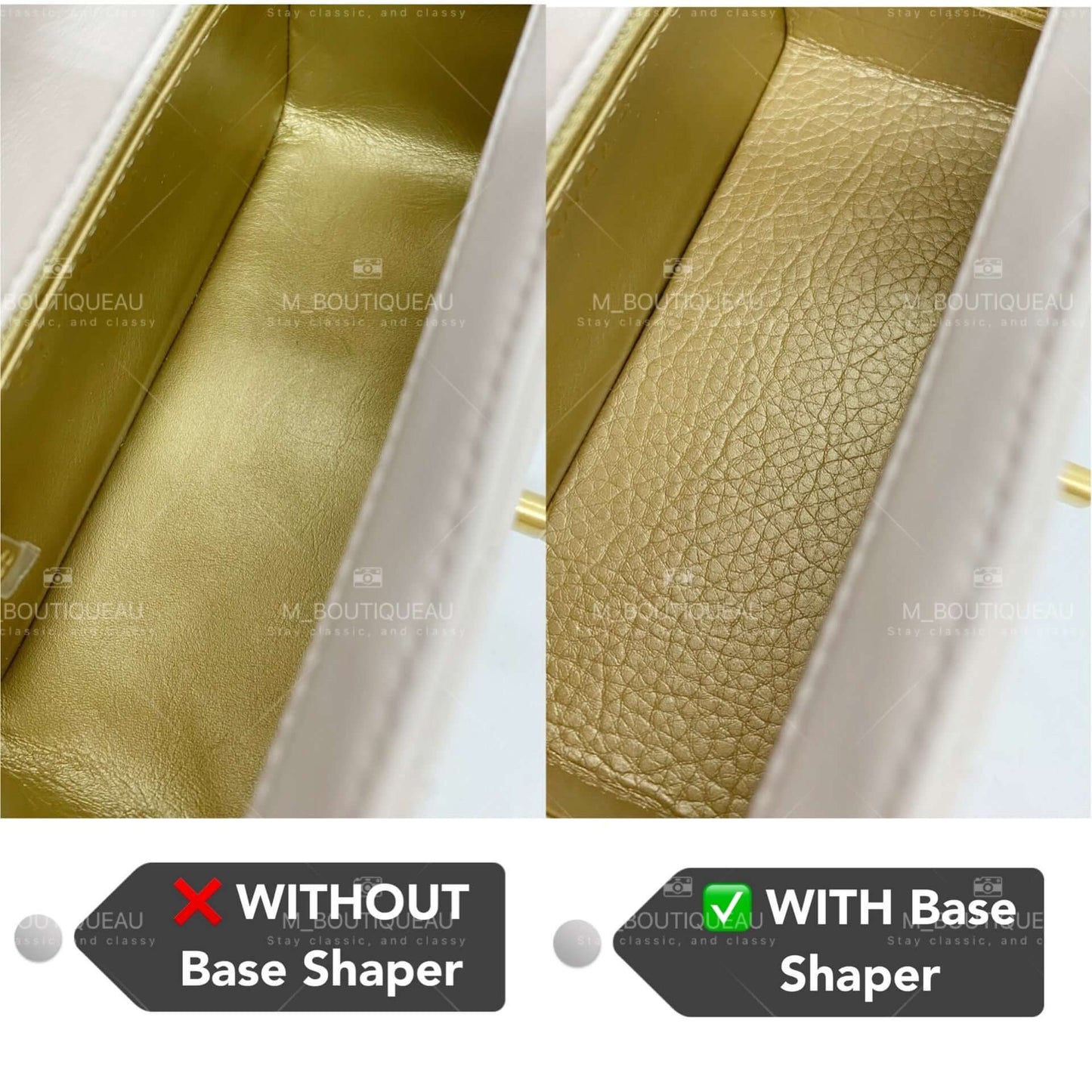 Base Shaper / Bag Insert Saver for CHANEL Pearl Crush Square Mini Bag