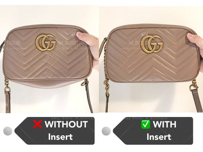 Base Shaper / Bag Insert Saver for GUCCI Marmont Small Matelassé Camera Shoulder Bag